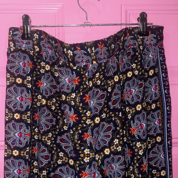Gypsies & Moondust Multicolor Boho Wide Leg Pants - Picture 5 of 5